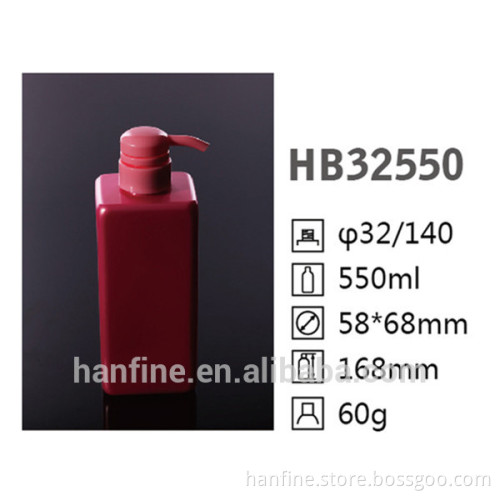 2015 Best quality Square bottle for shampoo 500ML/PET/factory price